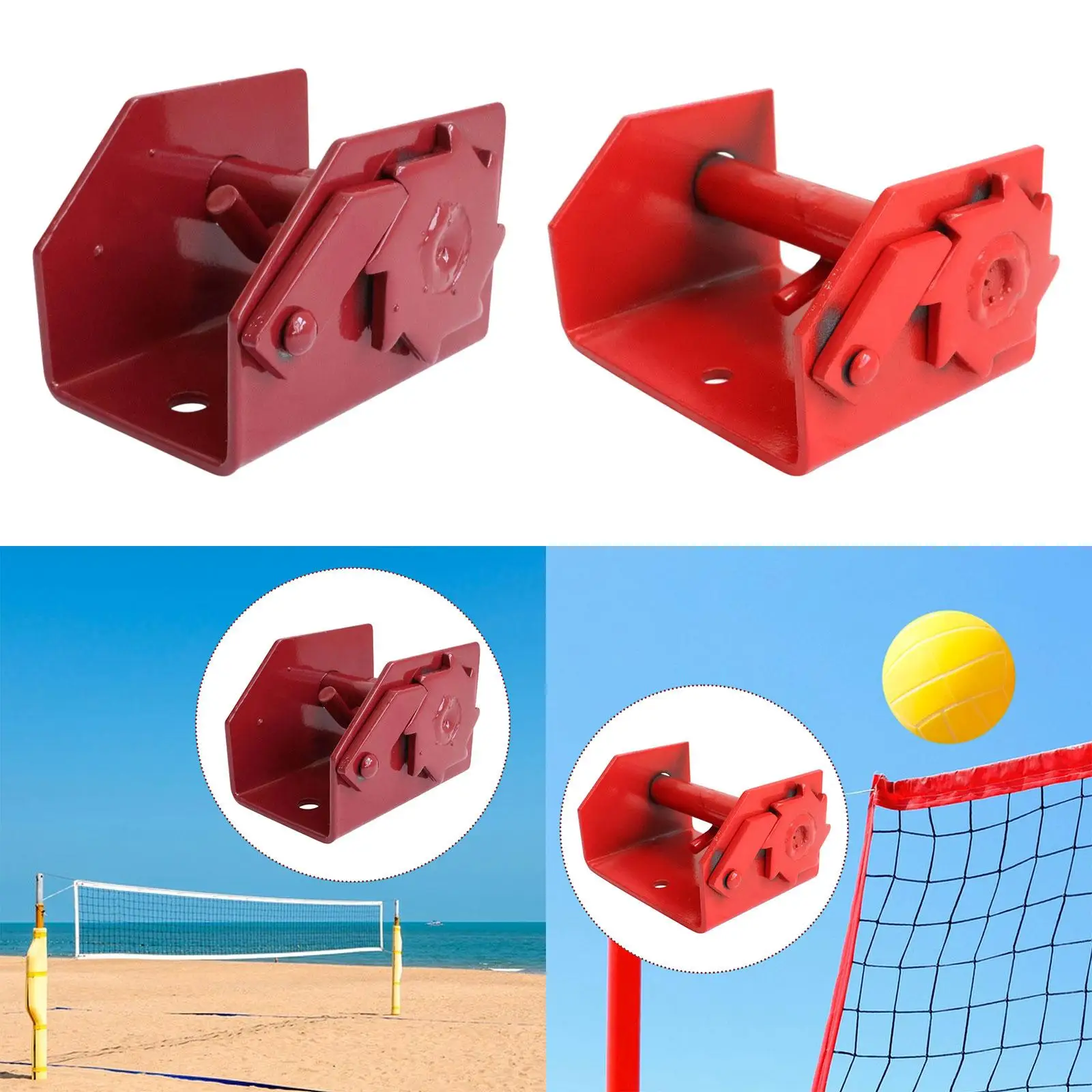 

Устройство натяжения натяжителя волейбольной сетки, простая установка, инструмент для затяжки веревки для уличной площадки