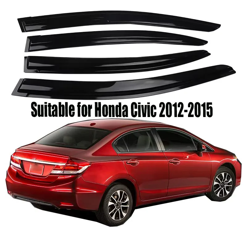 Fits Honda Civic Sedan 2012-2015 Factory Car Window Deflectors Vent Rain Guards Sun Visors