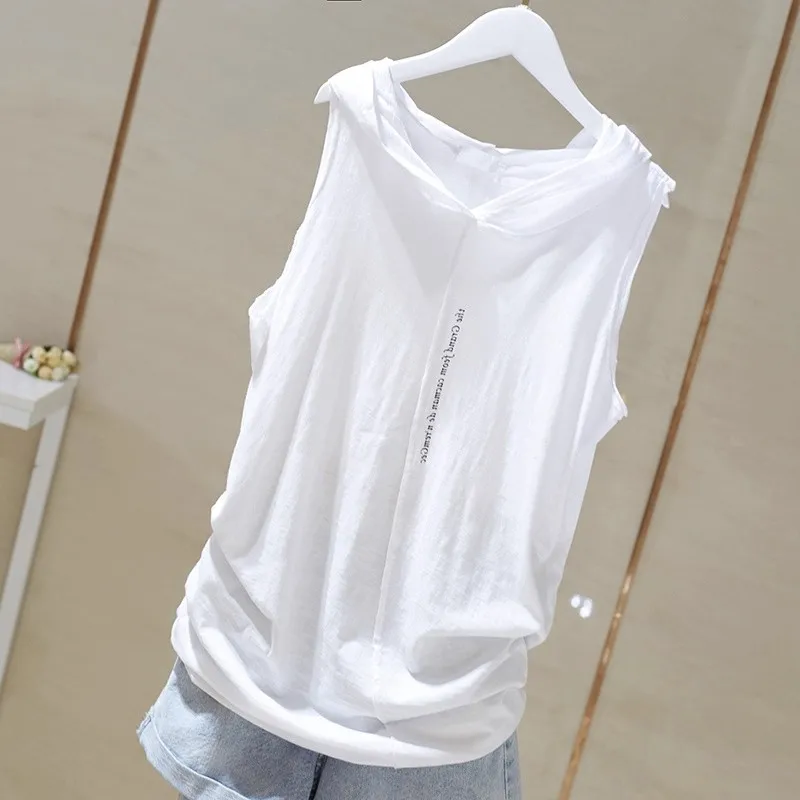 

Свободный крой, без капюшона, большие размеры, 300 Pou, цветной базовый слой, майка-топ, модная брендовая верхняя одежда, футболка