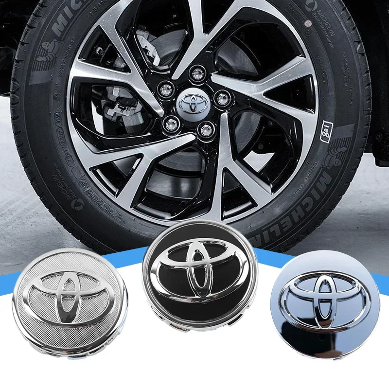 4pcs 57mm 62mm Car Wheel Hub Center Caps for Toyota Corolla Camry Yaris CHR Rav4 Auris Verso vios Avalon accessories