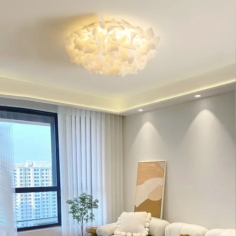 

Italian Designer Petal Ceiling Lamp Atmosphere Down Light Bedroom Foyer Dining Room Lighting Fixtures