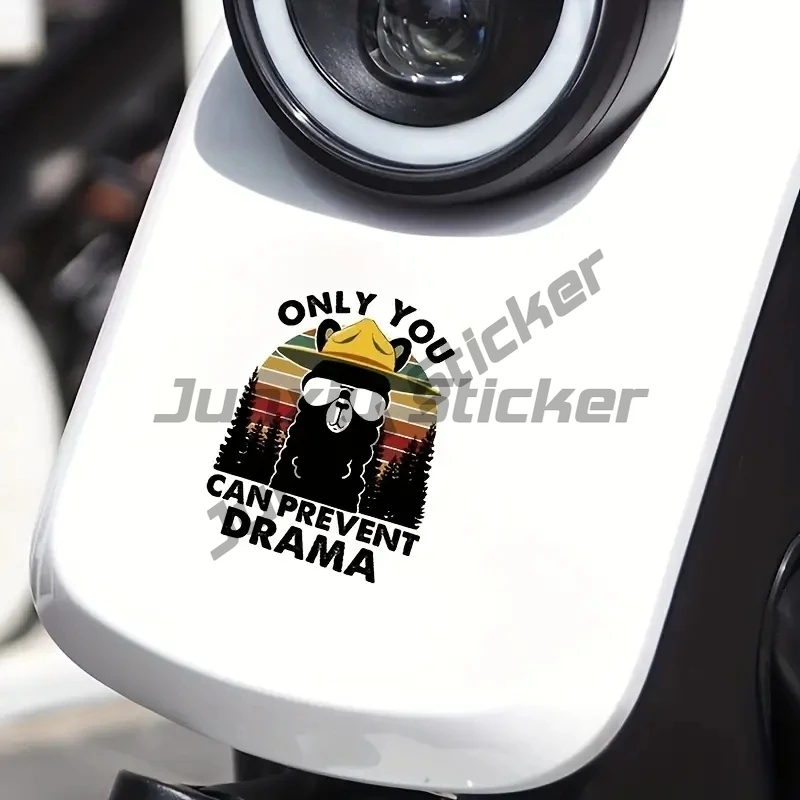Cool Alpaca Sticker for Car Motorcycle Computer Electric Car Wall Decoration Sticker, Positive Energy Inspiration