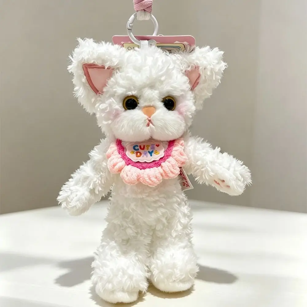 19cm Plush Companion Doll Curly German Cat Plush Animal Plush Toy Animal Shape Super Soft Animal Doll Pandent Learning Partner