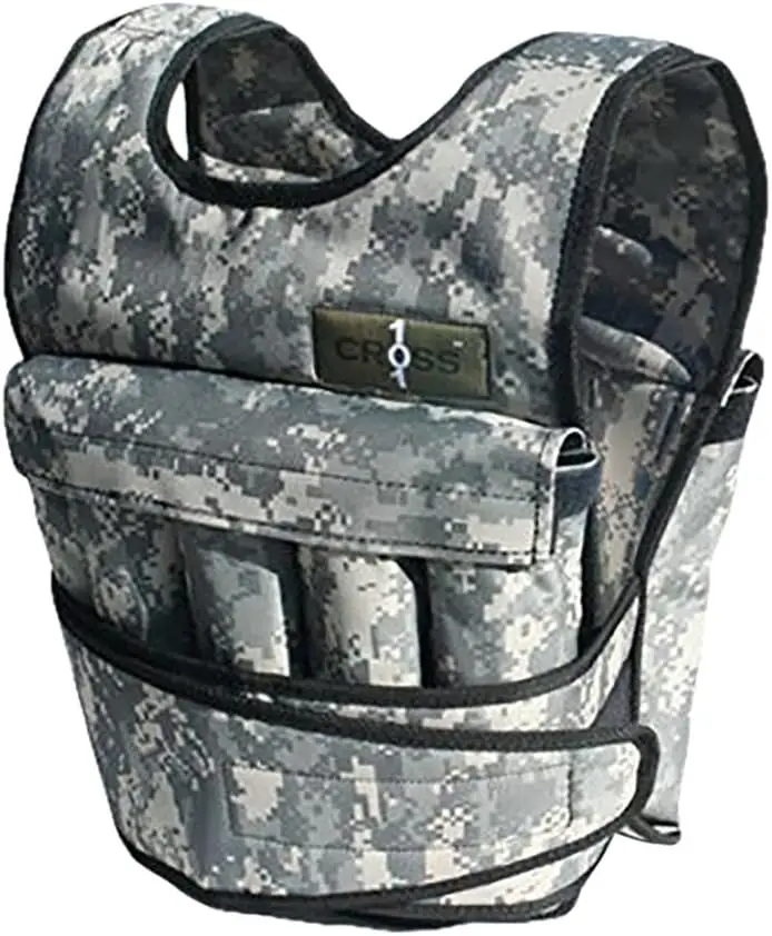 Adjustable Camouflage Weighted Vest Without Shoulder Pads