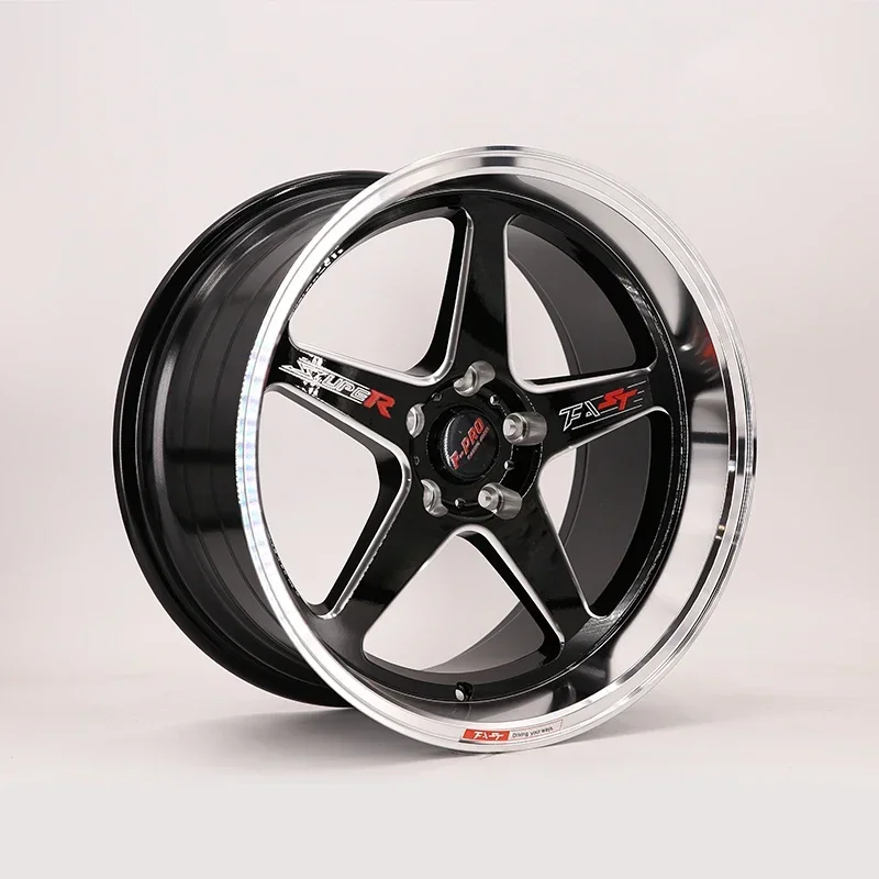 

690F 18 Inch 5x114.3 Diamond Cutting Lip Deep Dish Rims Hot Racing Wheel Hub for Passenger Cars