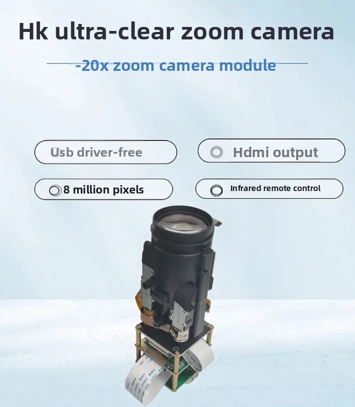 4K high definition 20x optical zoom live camera autofocus industrial camera module HDMI/USB free drive