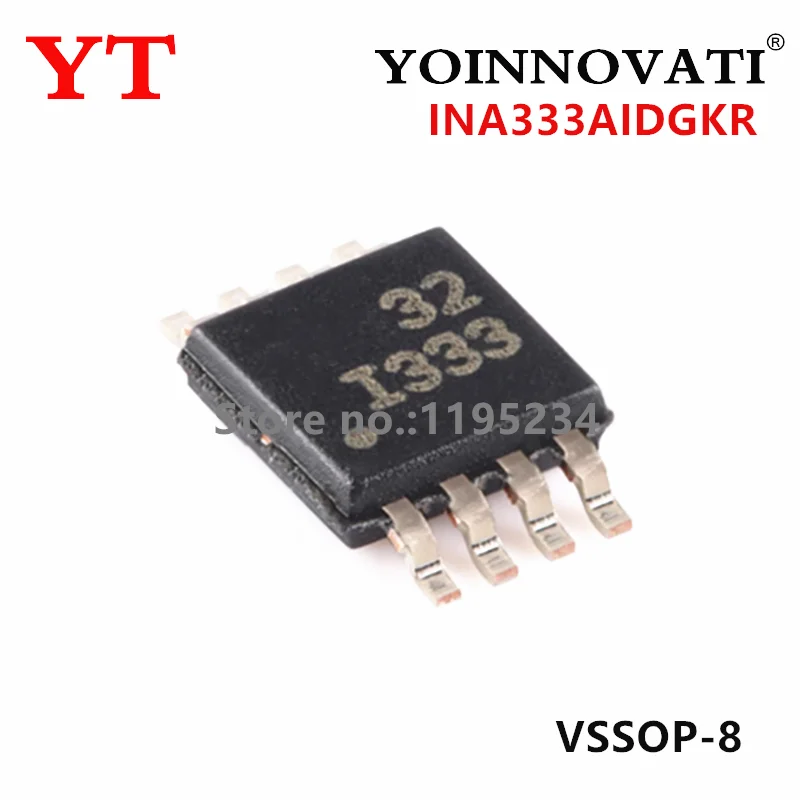 10-100 pièces nouveau INA333AIDGKR INA333A I333 VSSOP-8 puce amplificateur d'instrumentation de précision sunminds
