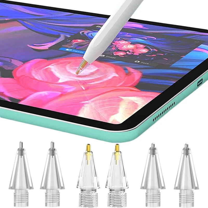 Ersatz tipps für Apple Pencil 1 2 kompatible Genipad Pro Pencil Nib für ipad Bleistift 1/Bleistift 2 st Gold Silber Spitze
