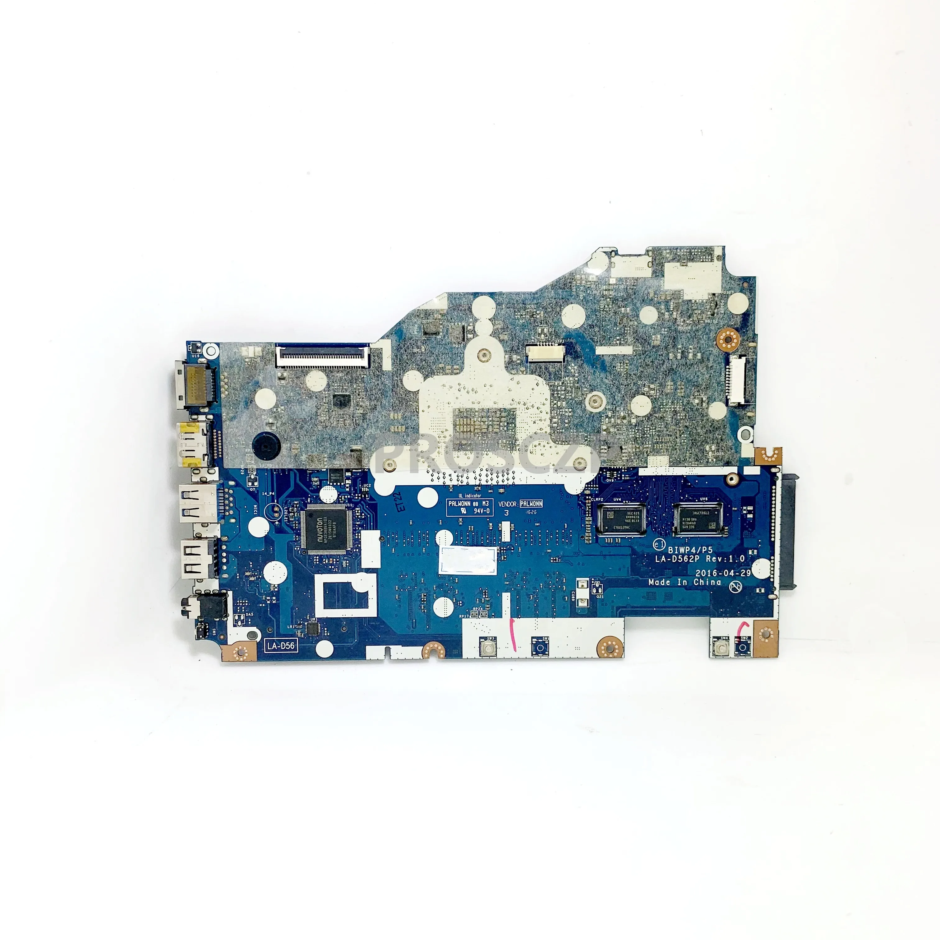 Mainboard BIWP4/P5 LA-D562P For Lenovo IdeaPad 110-15ISK Laptop Motherboard 216-0867071 With SR2EY I5-6200U CPU 100% Full Tested