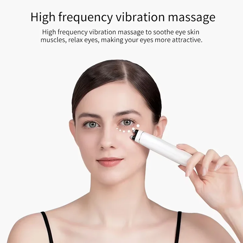 Masseur oculaire à microcourant EMS avec fonction de chauffage, dispositif de beauté pour le levage des yeux et la réduction des rides, Machine de soins oculaires Anti-âge