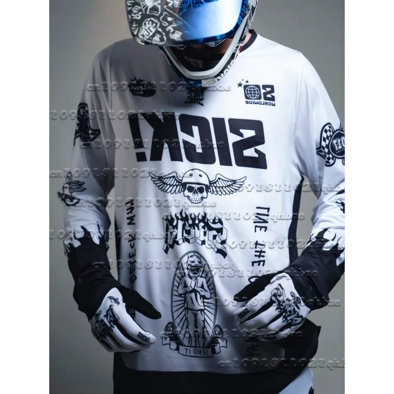 

Новый мотоциклетный костюм 2025 года для мужчин и женщин SICK! MTB Jersey Disorder, летняя свободная дышащая быстросохнущая спортивная футболка