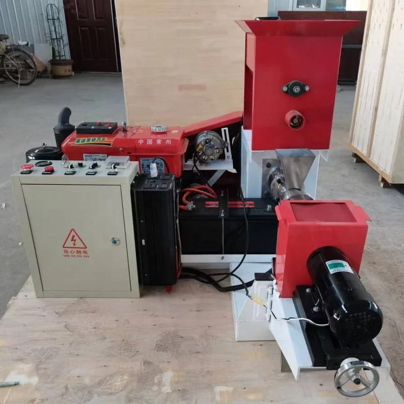 Animal Floating Fish Dog Pet Food Small Feed Pellet Mill Make Extruder Processing Machine Wet Dog Fish Food Pellet Sink Machine