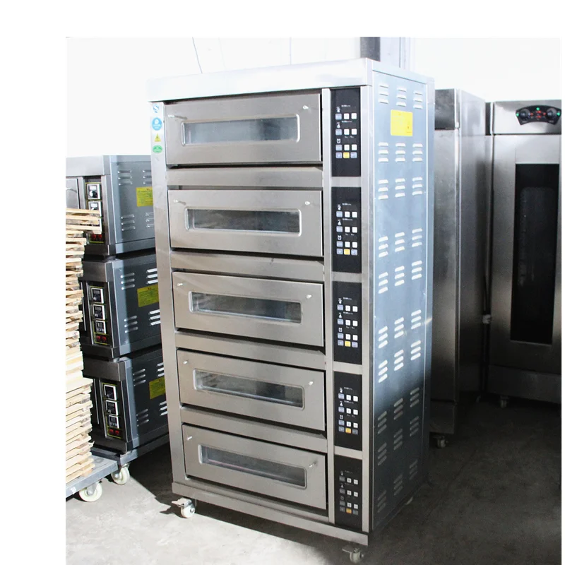 5-5D Commercial Pizza Bread Philippine UK Pastry Cake Electric 5 Deck Oven Bakery Five Trays 5 Layer Price Horno Baking Oven