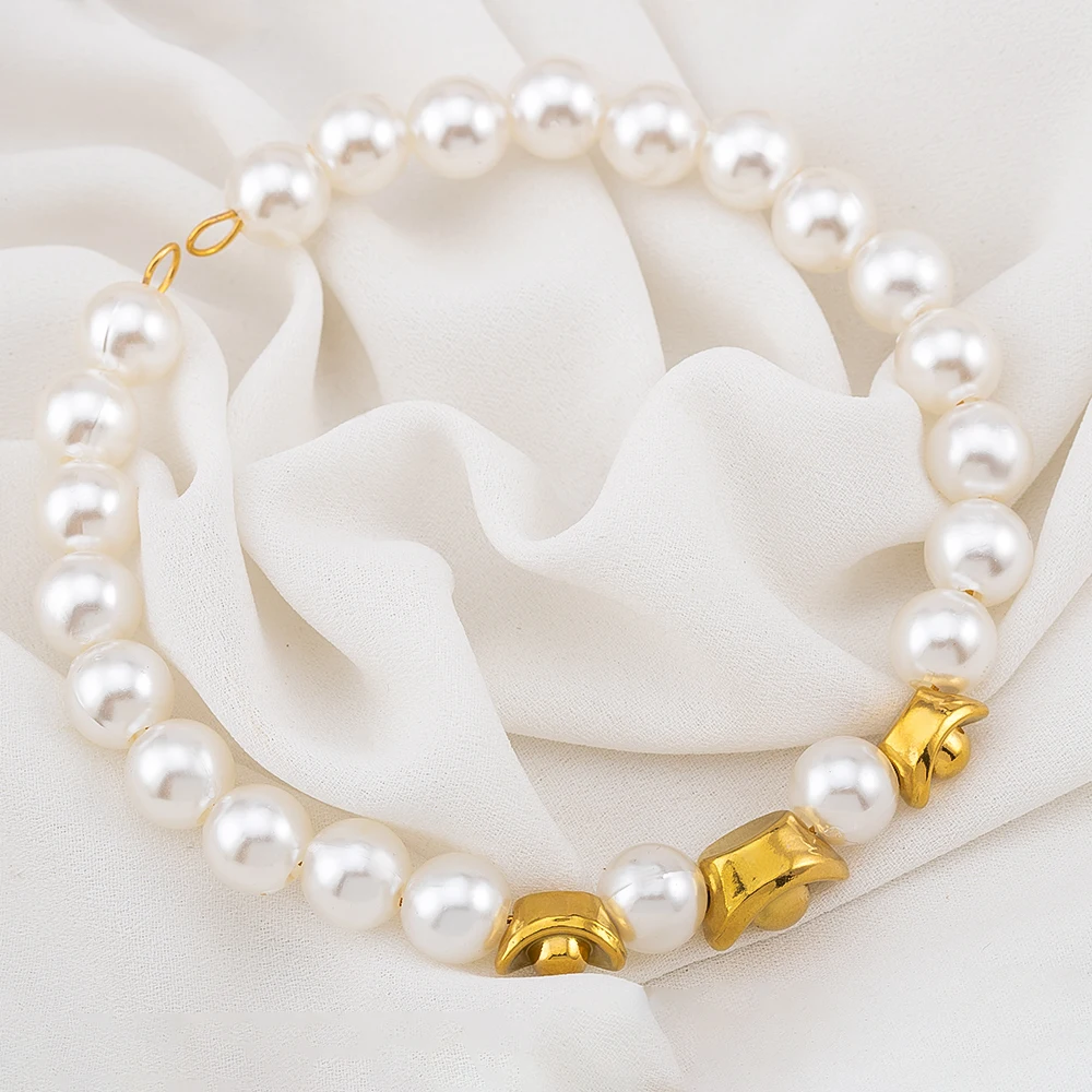 5pcs 10pcs Stainless Steel Fake Gold Ingots Small Spacer Beads Jewelry Making DIY Luck Bracelets Necklaces Component Accessories