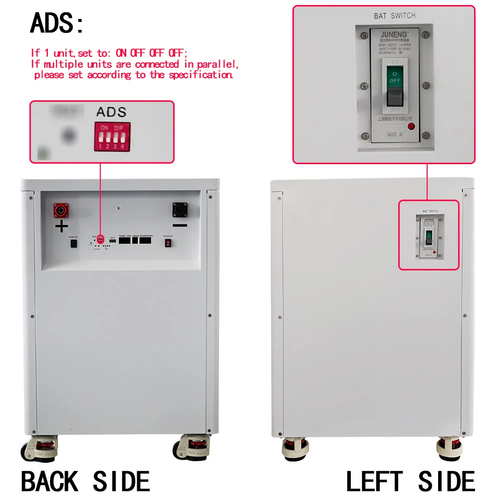 Tewaycell 30KWh Powerwall 51.2V 600Ah LiFePO4 بطارية حزمة مدمجة 300A BMS CAN RS485 مراقب الطاقة الشمسية ESS 15KW إخراج الاتحاد الأوروبي خالية من الضرائب