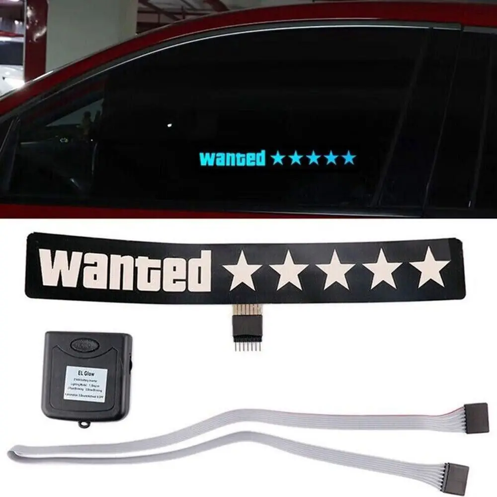 Fashion Decoration Sticker Electric Windshield Sticker Car Decals LED Car Sticker Safety Signs