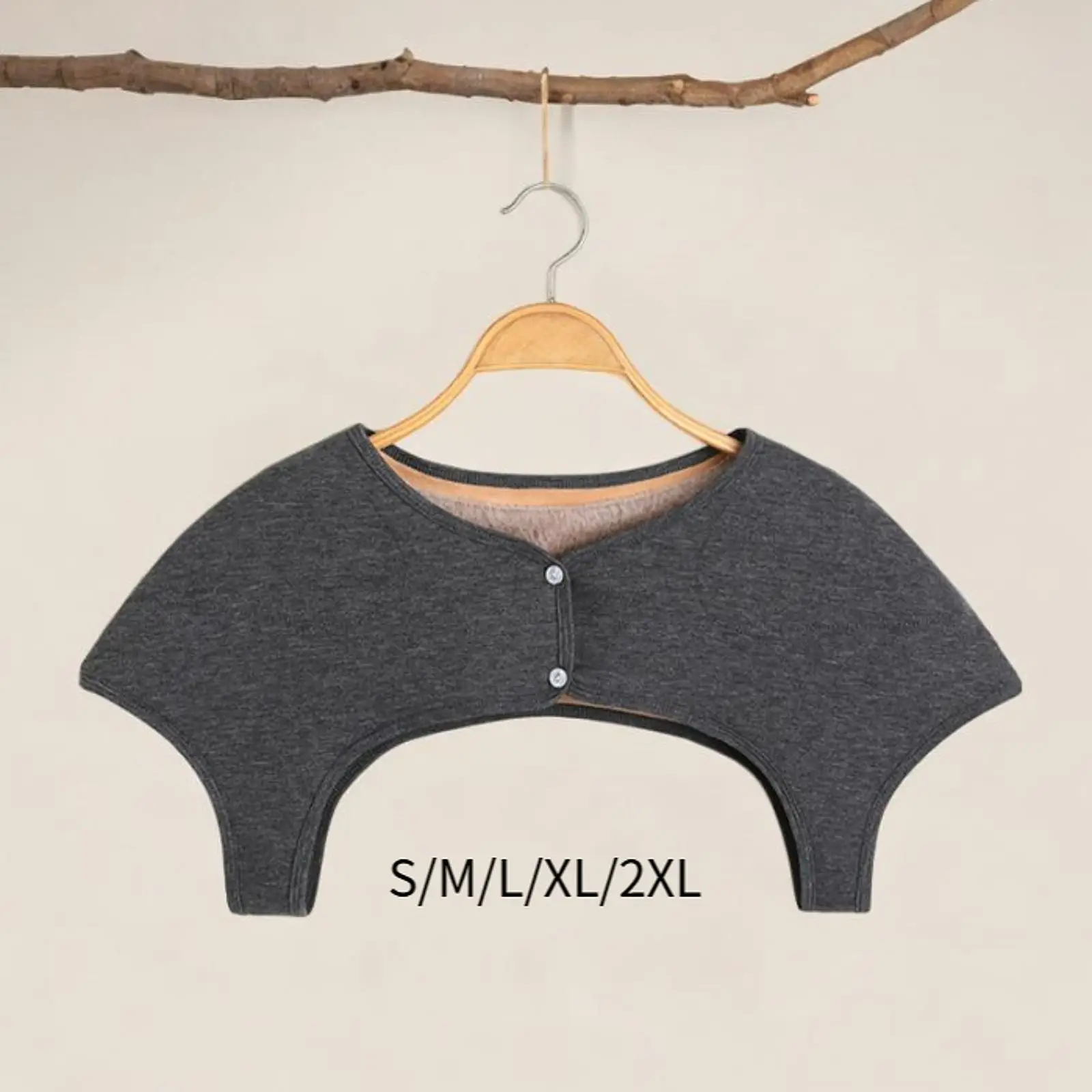 قطعة واحدة من أدفأ الكتف الحراري للشتاء، لفافة تدفئة الكتف، ياقة مزيفة، حماية لفافة الكتف الدافئة للنساء والرجال والفتيات المسنات #2