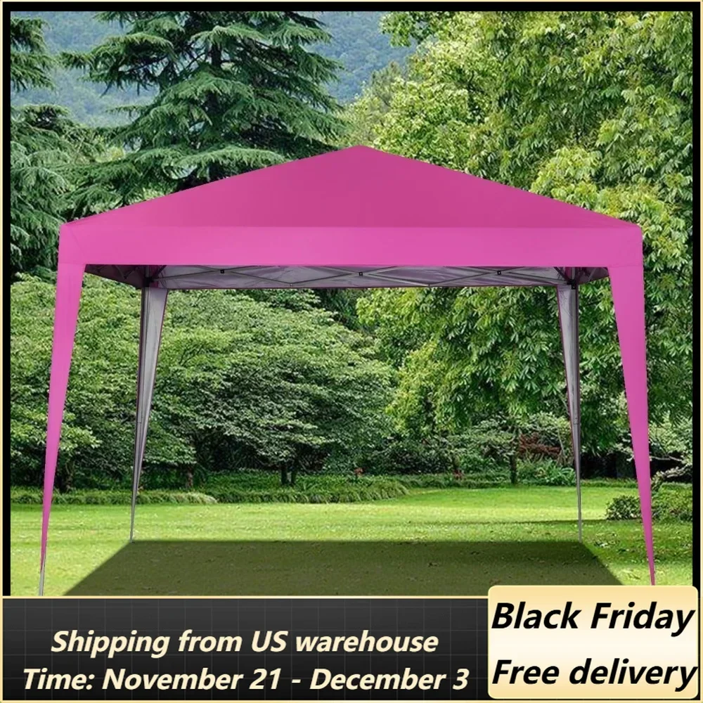 10 x 10 ft Pop-Up Canopy Tent Gazebo for Beach Tailgating Party, Outdoor Canopy, Sunshade Tent, Suitable for Gardens, Courtyards