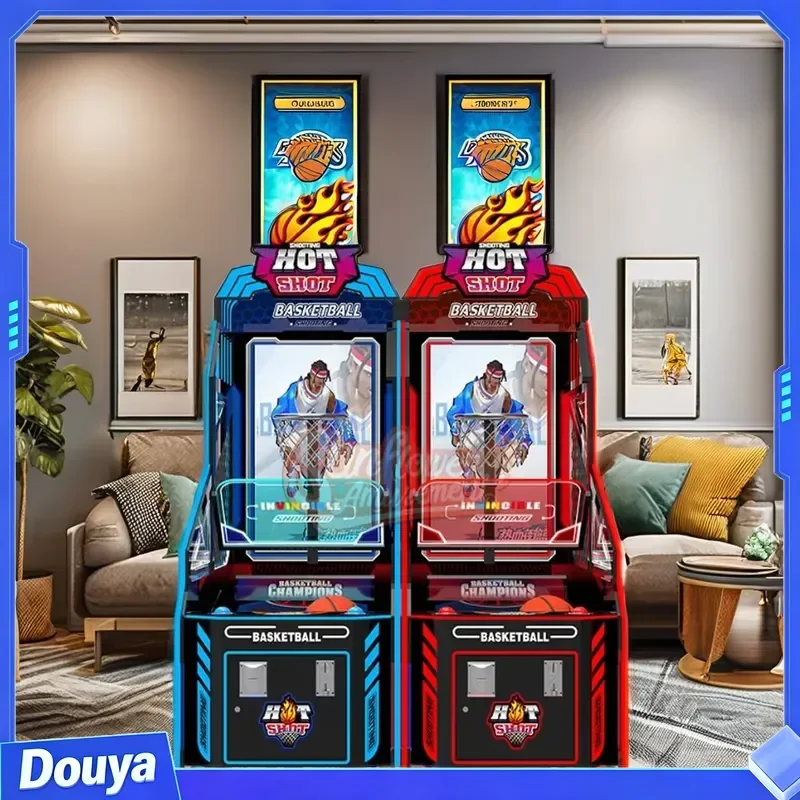 Hot Coin Operated Games Basketball Hoop Machine Children Basketball Shooting Machine Kids Game Machine Hot Shot