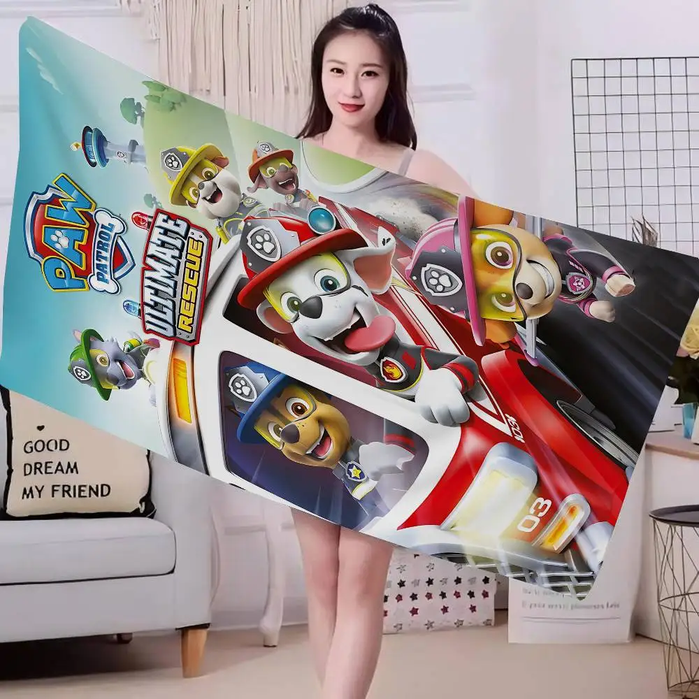 Funny-P-PAW-P-Patrol Big Microfiber Beach Towels Quick Dry Towel Sand Beach Towels Pool Towel For Travel Swim Pool Yoga