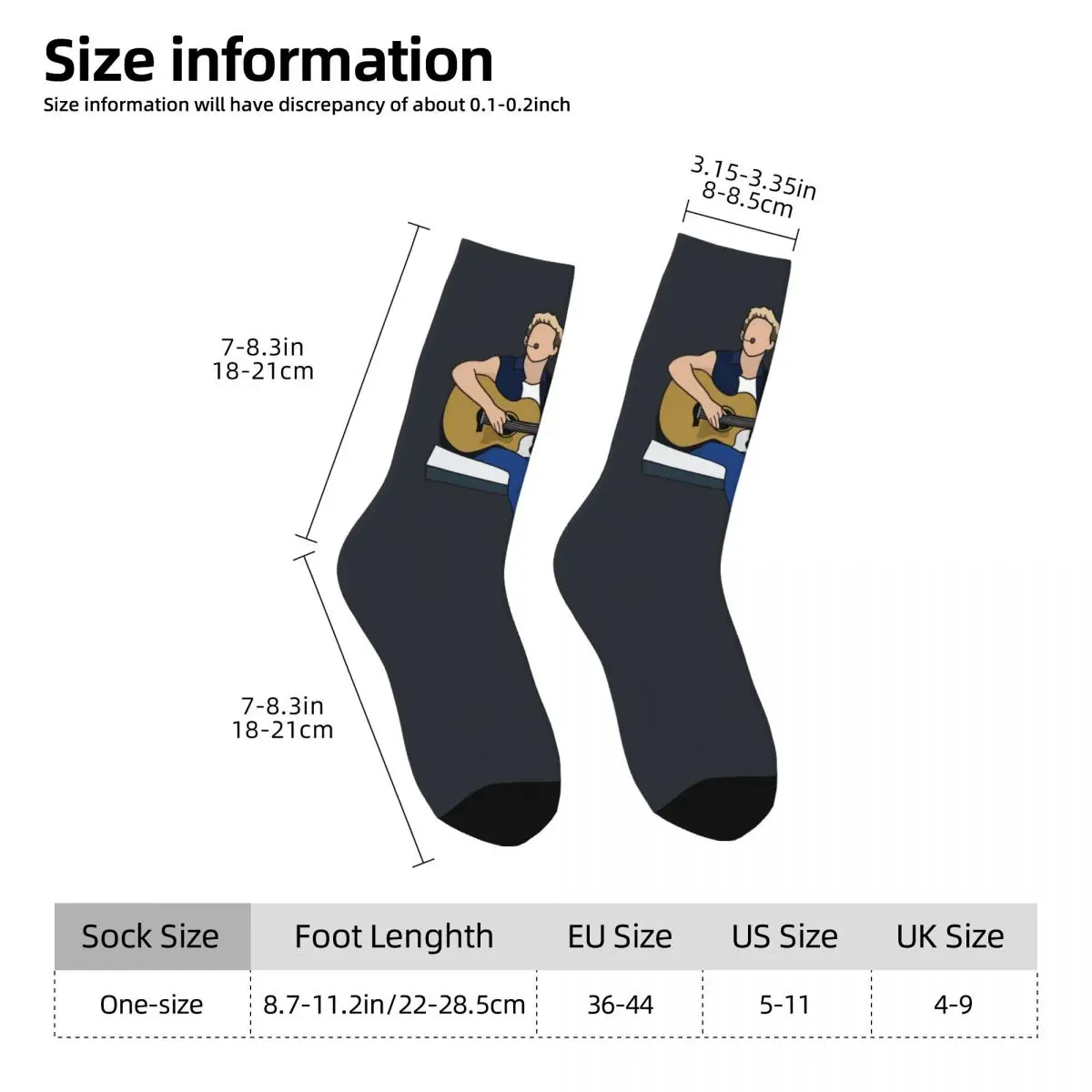 Funny Niall You Sing Men's Socks Retro one directionNN Hip Hop Seamless Crew Crazy Sock Gift Printe official-website tops fugees