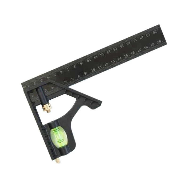 Multifunctional Combined Square Ruler Movable 45-Degree Right-Angle Crutch Measuring Tool