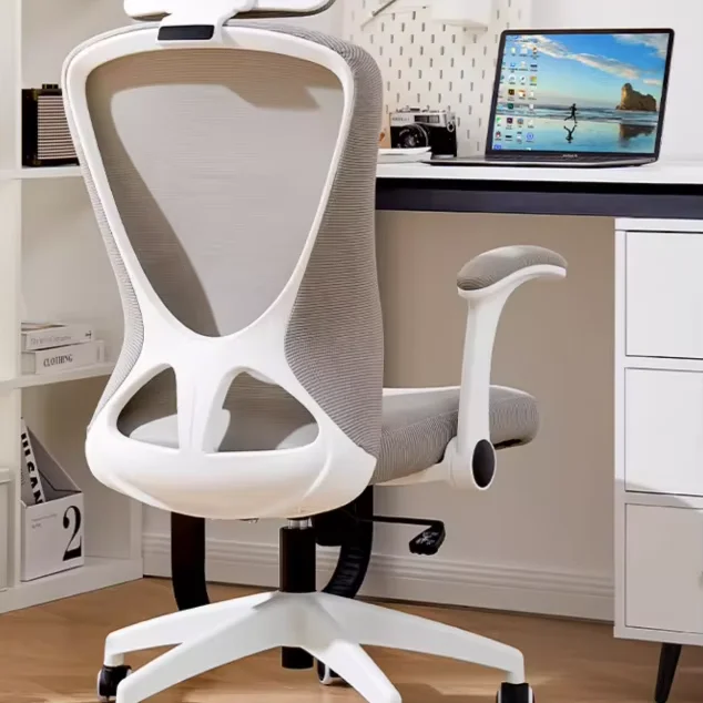 

！@Modern Ergonomic Swivel Office Chair Executive Computer Recliner for Visitors Fabric Mesh Seat Executive Style for Offices