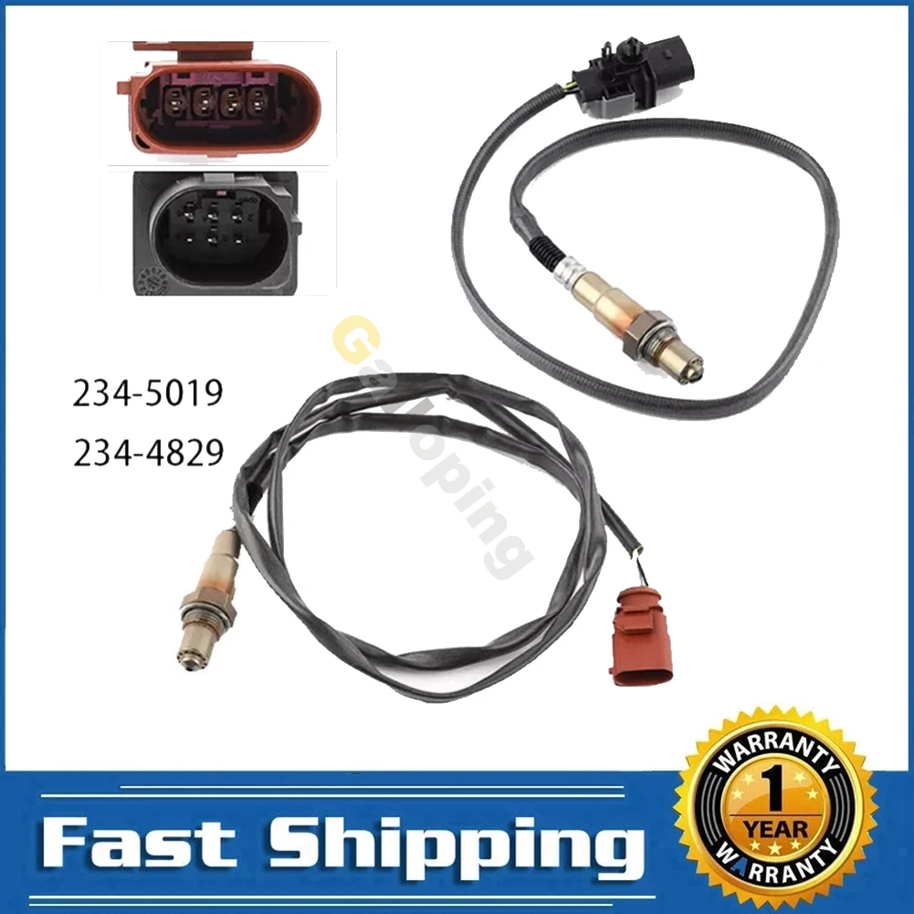 

2x For Audi A3 Quattro A4 TT VW Jetta Beetle Passat Golf 4 & 5 Wire Oxygen O2 Sensor 02 Upstream Downstream 234-5019 234-4829