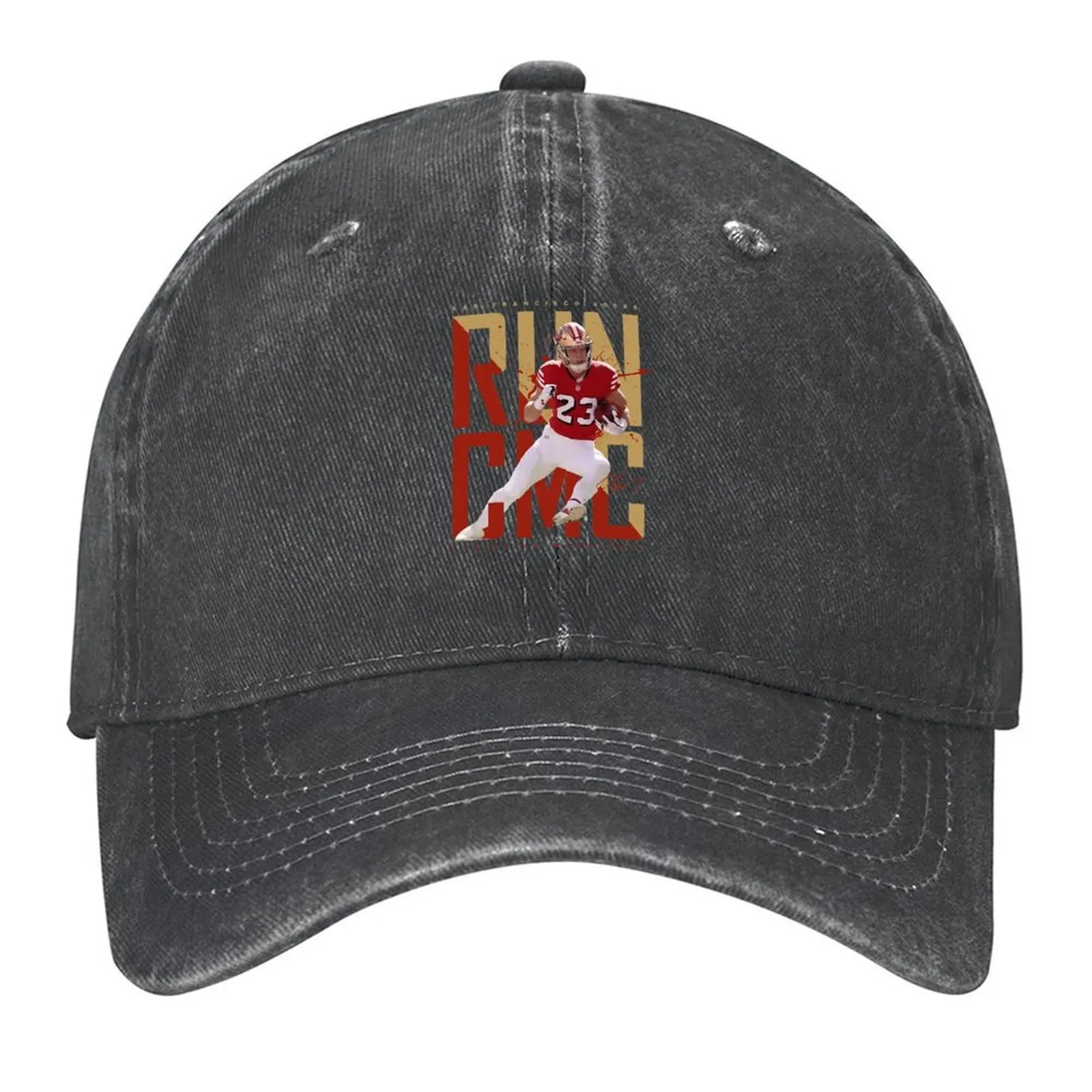 

Chrístìán sport McCáffrèy 49ers Baseball Cap Snapback Cap custom Hat Sun Hat For Children Designer Hat Women's Men's
