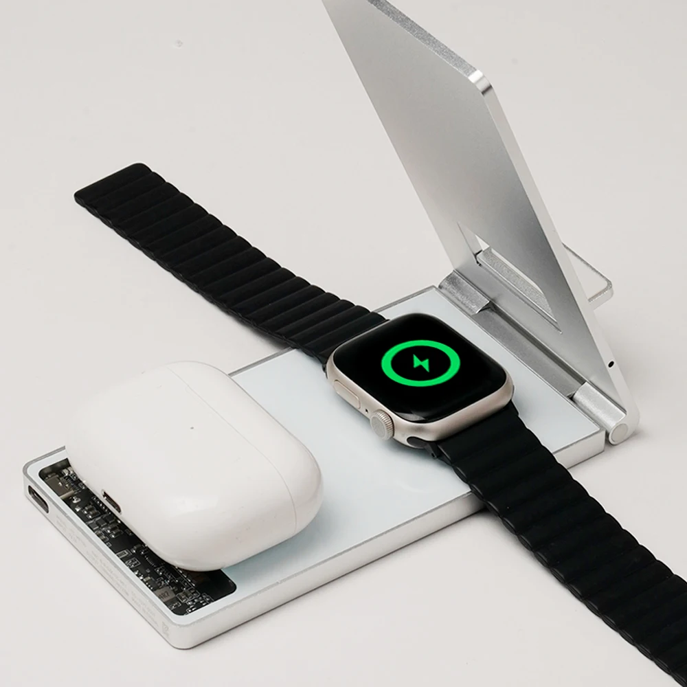 Iriver 3in1 15W Magsafe Apple Watch iPhone شاحن لاسلكي Itc-Mf100