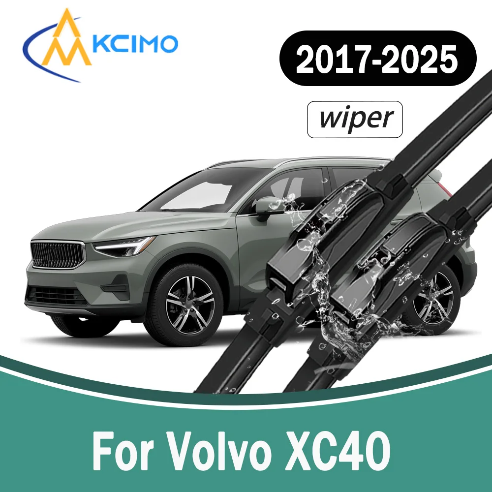 

All-Weather Front Windscreen Wiper Blades For Volvo XC40 2017-2025 High Quality Silent Car Windshield Replacement Part 2Pcs