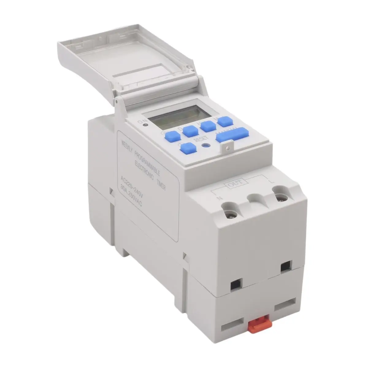 DTDT hot- Din Rail 2 Wire Weekly Programmable Digital TIME SWITCH Relay Timer Control Time Relay AC 220V 30A