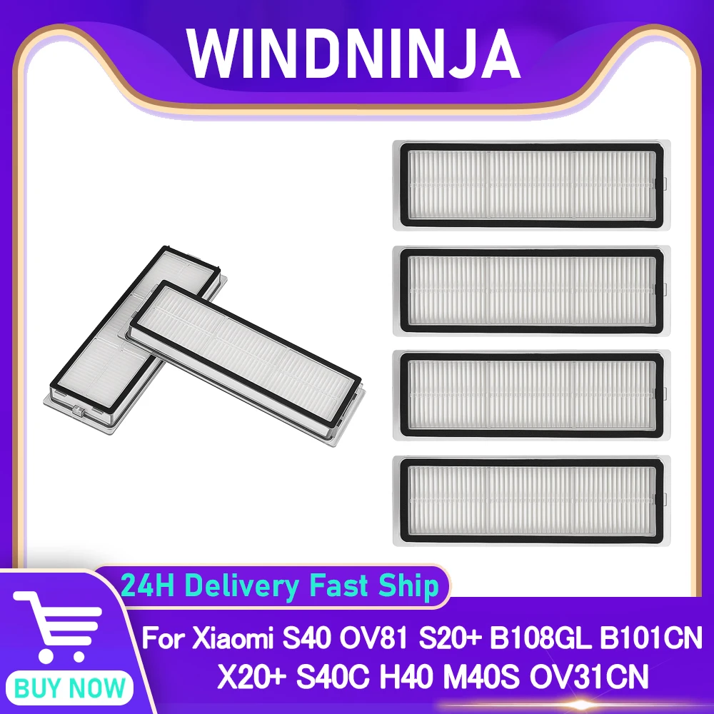HEPA-Filter für Xiaomi S10+ B108CN S20+ B108GL B101CN S40 OV81 H40 M40S OV31CN X20+ D10S Plus C102CN Roboterstaubsauger Ersatz