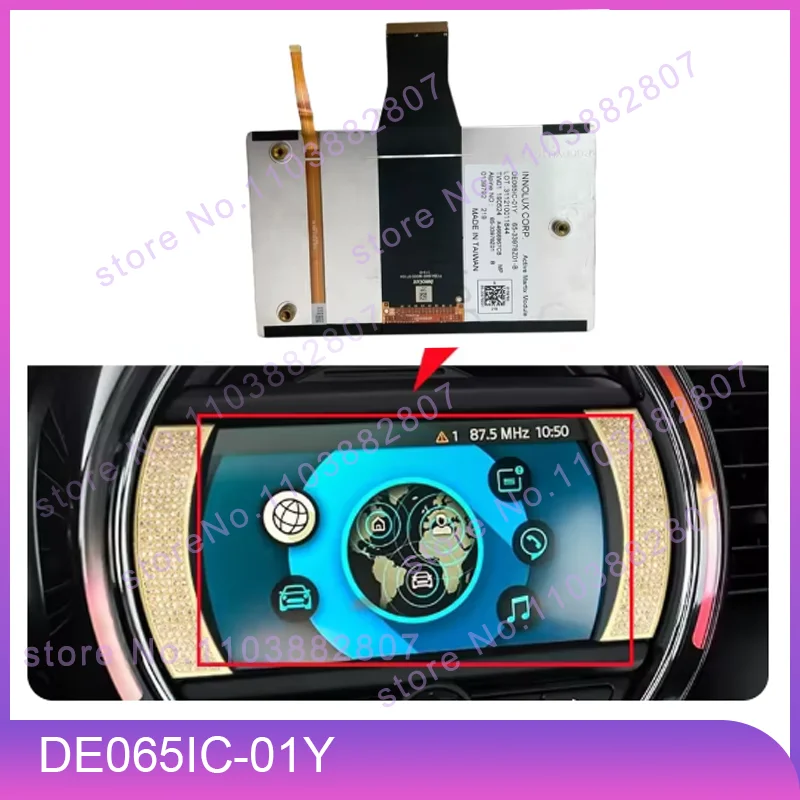 

DE065IC-01Y 6.5 inch LCD Display Screen Matrix DE065IC-O1Y 65-33978Z01-B 6A01M0001F104 For BMW Mini R60-R5X Car Inner LCD