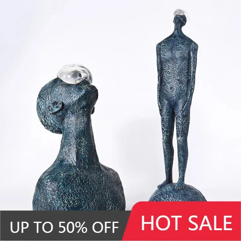 Abstract Character Figurines Creative Miniatures Sculptures Nordic Art Interior Desktop Ornaments Home Decoration Accessories