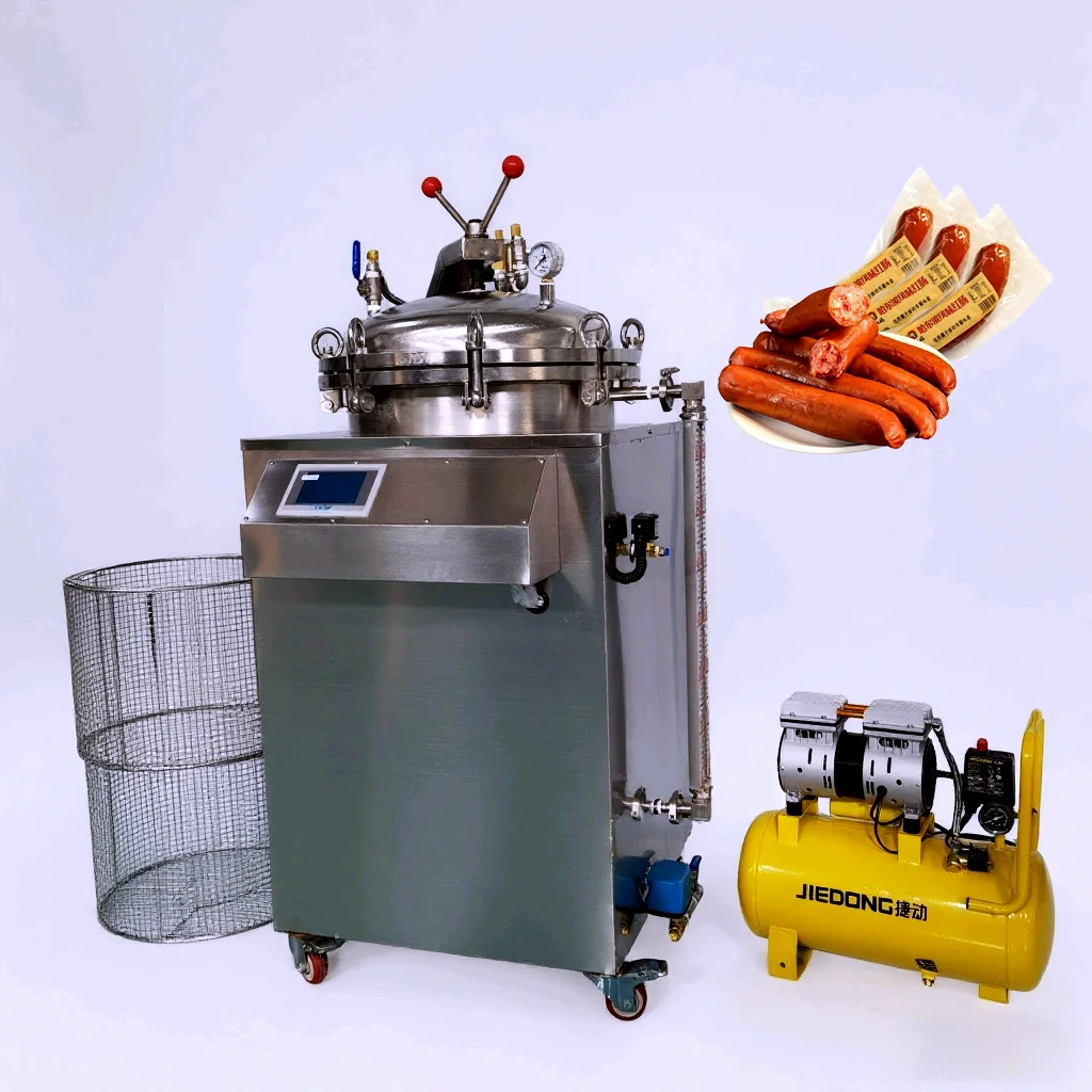 Łatwa w obsłudze maszyna do dezynfekcji żywności - w pełni automatyczny sterylizator pionowy z podwójną funkcją parowania i kąpieli wodnej