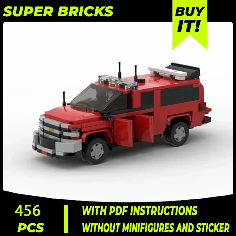 Moc Building Bricks Car Model New York Battalion 46 Fire Truck Technology Modular Blocks Gifts Christmas Toys DIY Sets Assembly