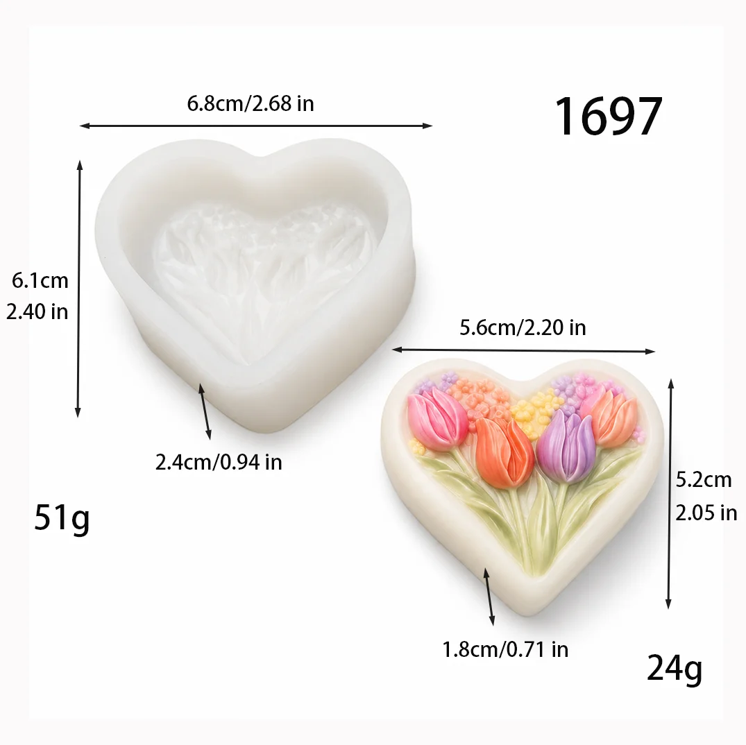 Toptan Aşk Lale Silikon Mum Ka - Soap Making Supplies Wholesale incelemesi ve fiyatı