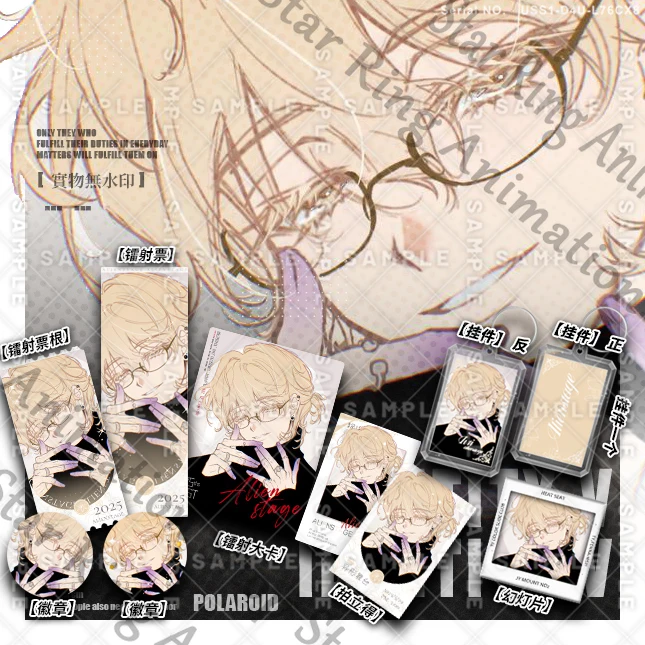 

Anime Alien Stage Luka Badge Tinplate Emblem Photo Paper Card Laser Ticket Stub Coated Pendant Cospaly Cartoon Gift