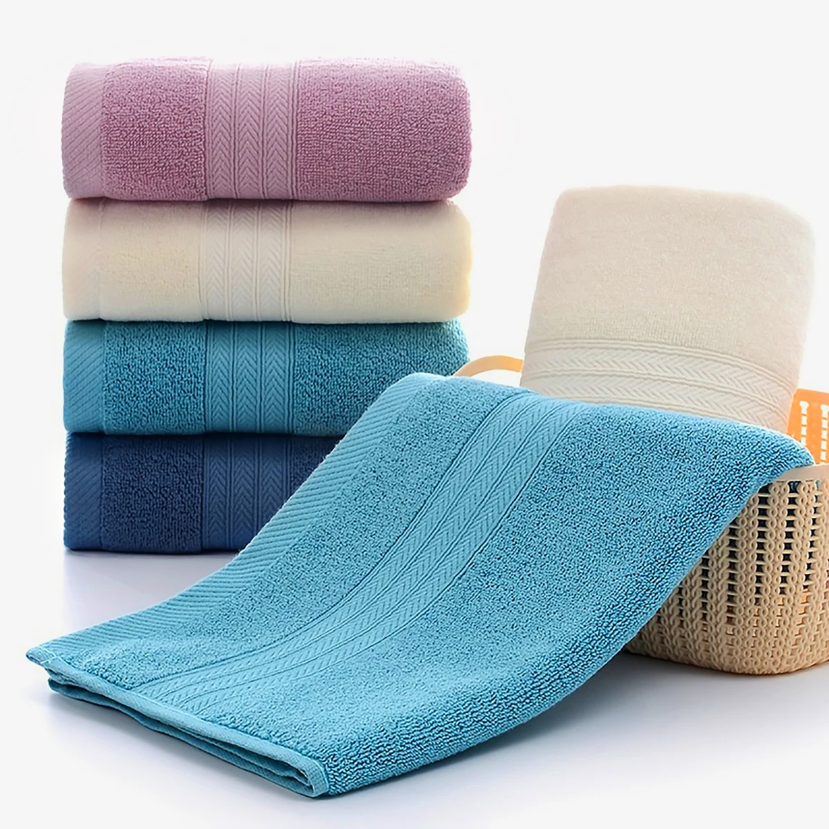 Towel than pure cotton absorbent quick dry hair wash for men and women hair soft large face towel