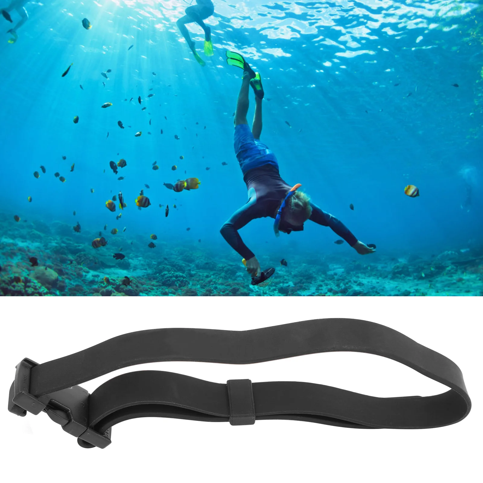 Cinghie per coltelli in gomma a sgancio rapido per immersioni subacquee cintura per coltelli di ricambio per lo Snorkeling