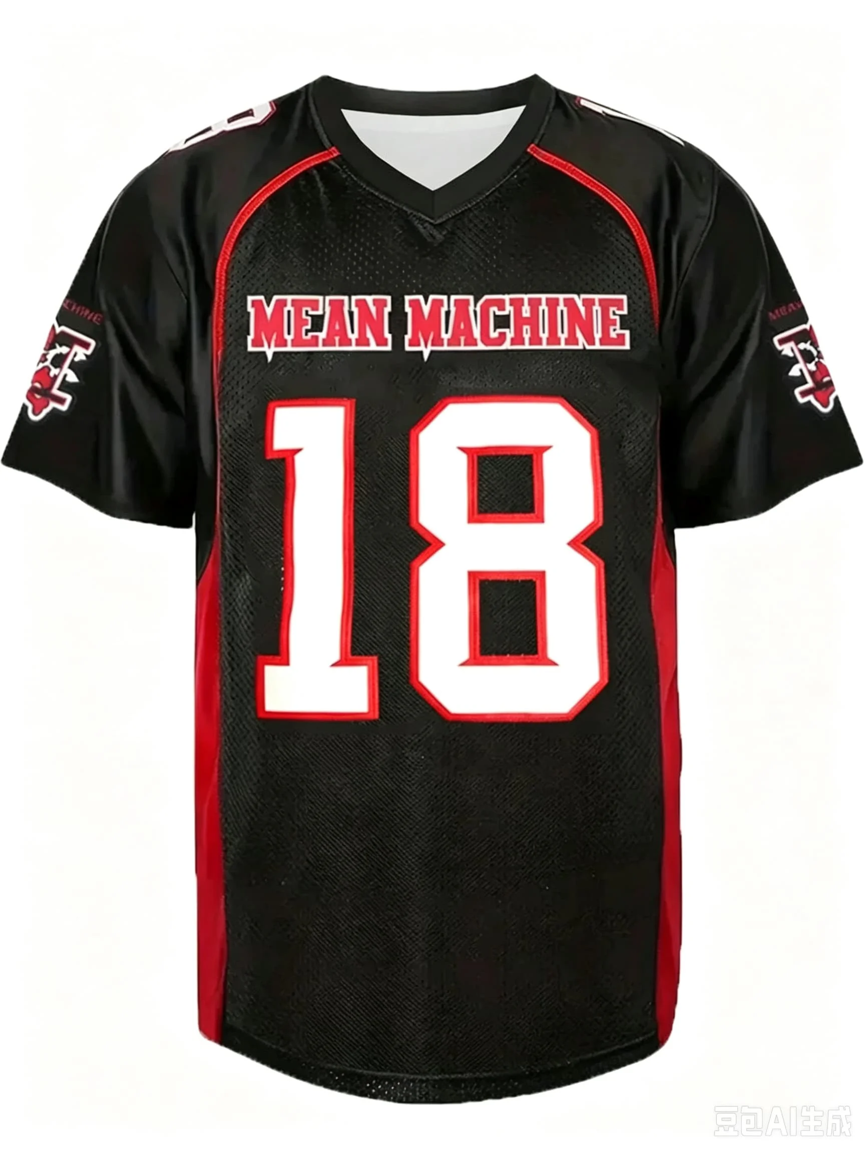 Mean Machine American Football Jersey Quick Drying Men's and Women's Style X18 23 Movie Version Training Retro Fan Sports Top