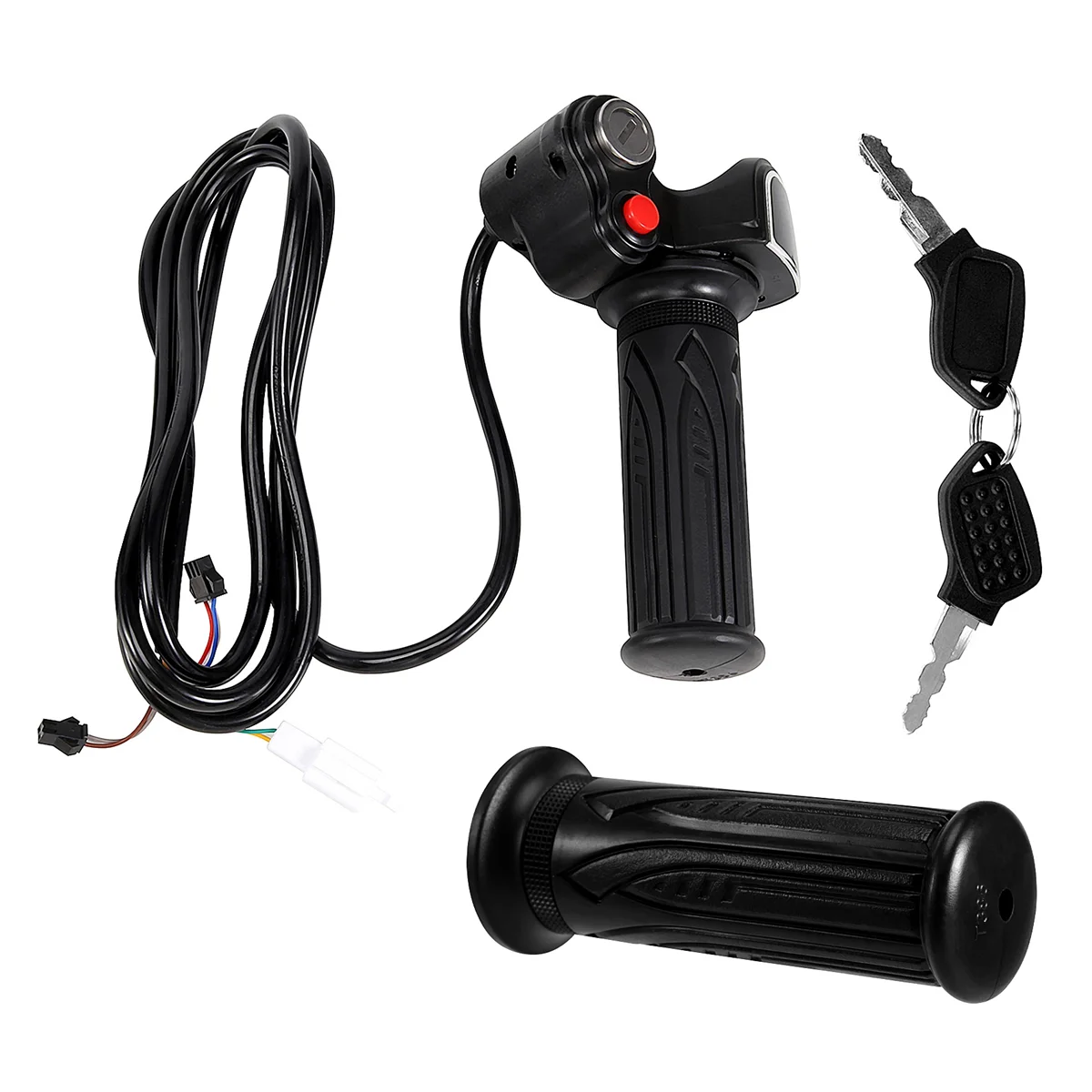 60V Gas Handle Twist Throttle with Battery Indicator&Latching Switch&Lock/Key Electric Scooter Bicycle MTB Part