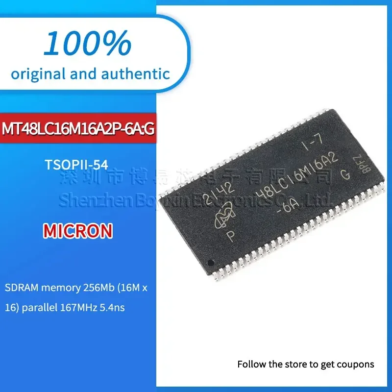 

Original genuine MT48LC16M16A2P-6A:G 48LC16M16A2-6A TSOPII54