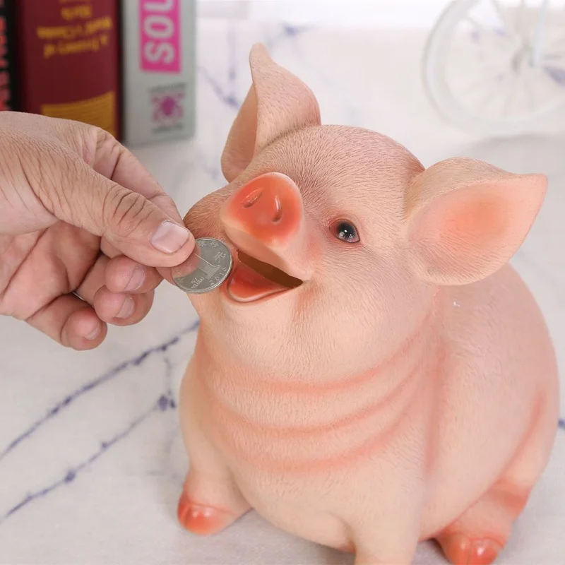 Pig Piggy Bank Child Piggy Bank Birthday Gift Home Decor Moneys Boxes Cartoon Pig Shaped Coin Storage Box Moneys Container