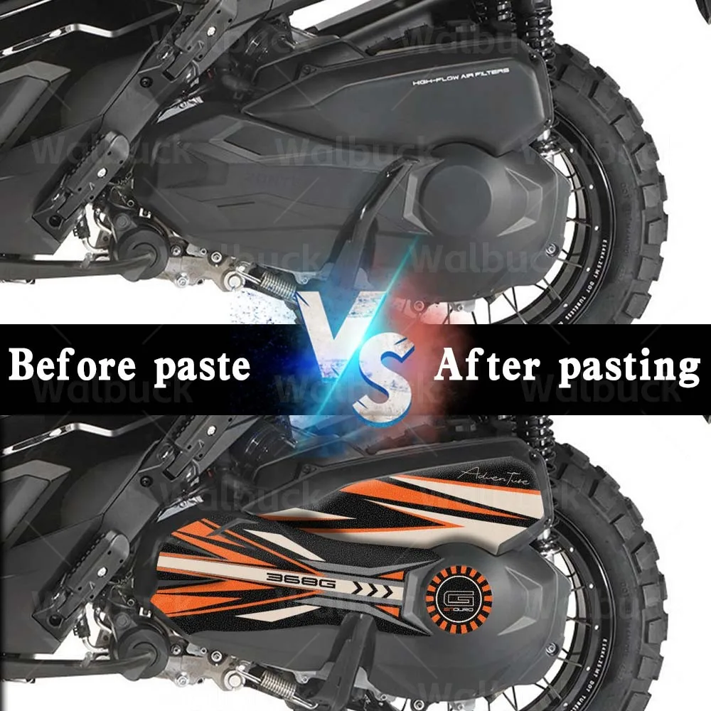 For ZONTES 368 G 2026-2024 zontes 368g Motorcycle Swing Arm Decal Waterproof Rotating Shaft Scooter Sticker Protect Accessori