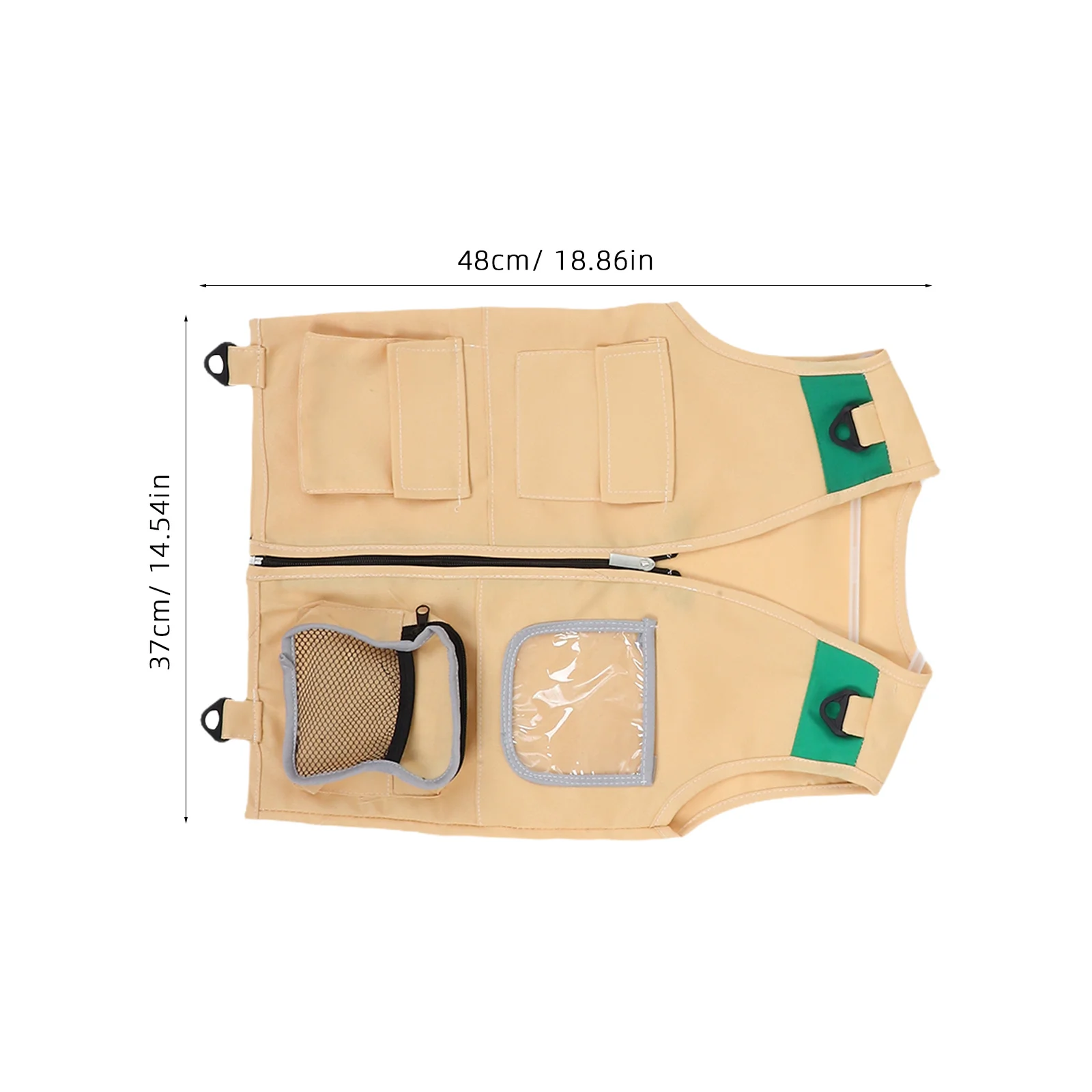 1 ensemble 1 ensemble gilet chapeau Kit léger respirant en plein air pour enfant Camping pêche Exploration