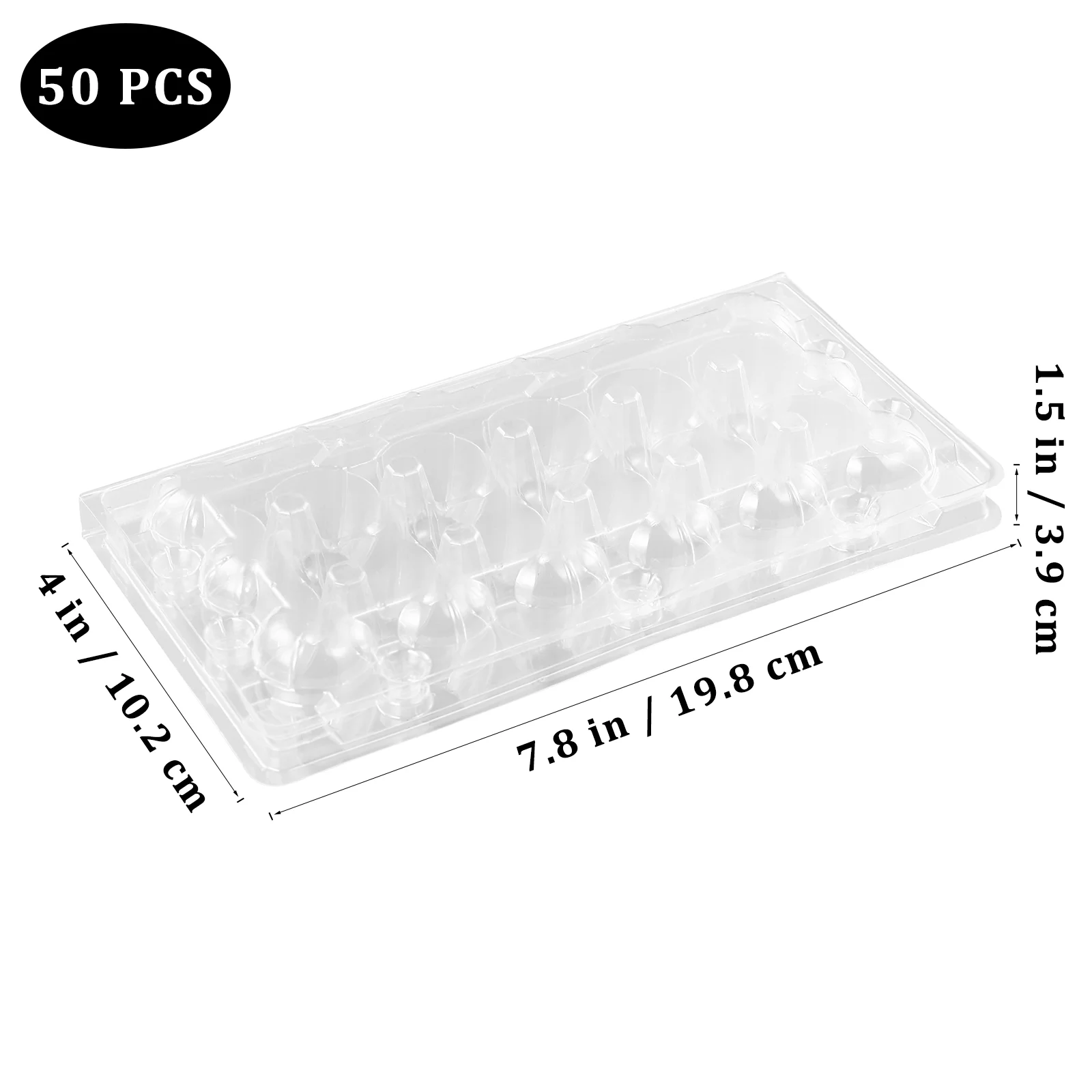 BESTONZON 50 Pcs 18 Grids Quail Egg Storage Box Plastic Transparent Egg Dispenser Holder Case Refrigerator Egg Protection Box (1