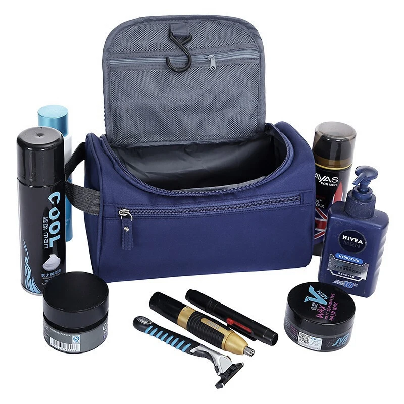 Travel Toiletry Bag Hanging Cosmetic Organizer Waterproof Large Capacity Makeup Wash Bag for Men Women view 3