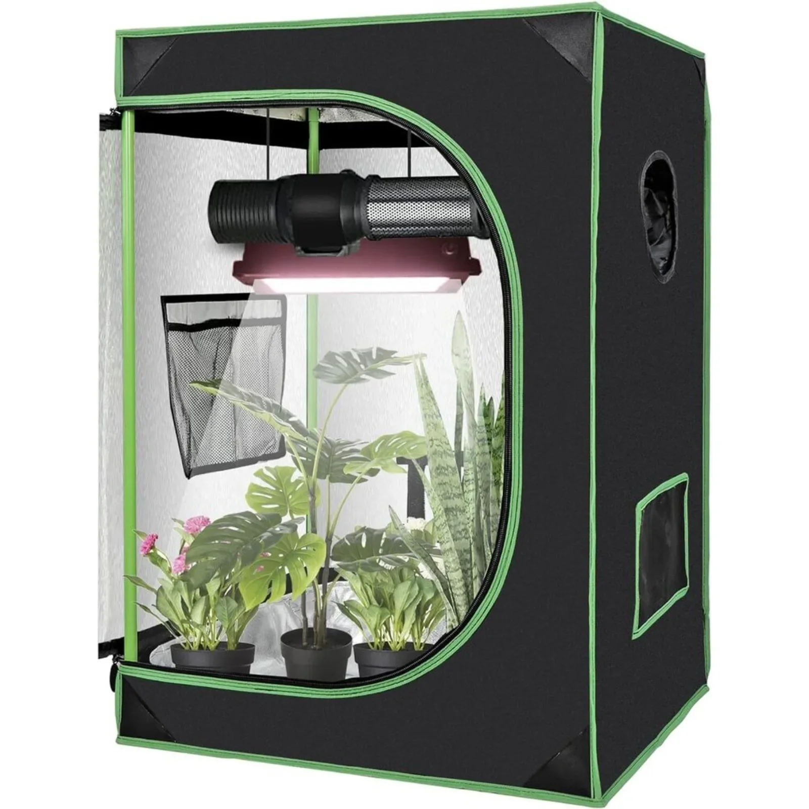 US 2x2/2x4/4x4 Grow Tent Hydroponic Mushroom Grow Tent Kit w/Observation Window